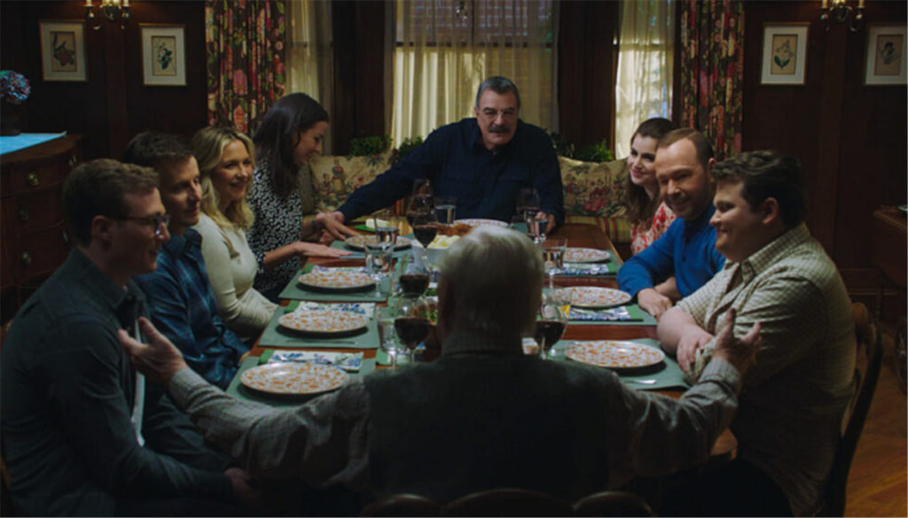 Blue Bloods Season Finale Danny Jackie Reunited Plus Crowded Dinner Table Photos